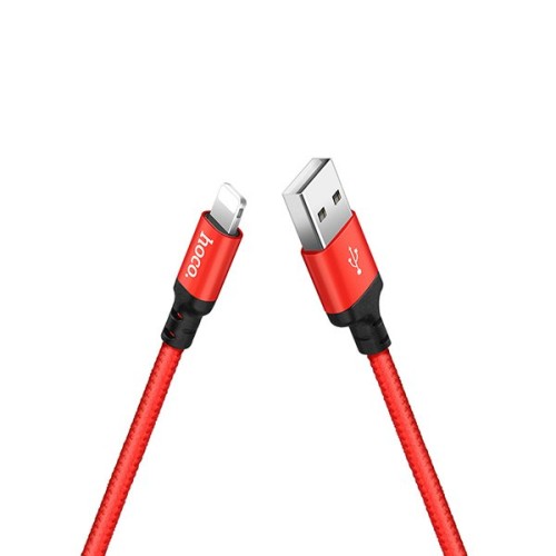 Кабель USB для Apple Lightning Hoco X14 1м Красный