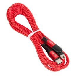 Кабель USB Type-C Lightning Hoco U100 1.2м Красный