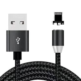 Кабель USB для Apple Lightning DC Magnetic Черный