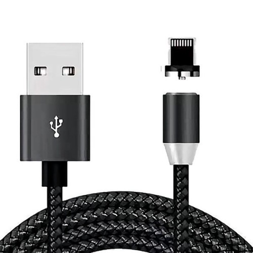 Кабель USB для Apple Lightning DC Magnetic Черный