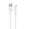 Кабель USB для Apple Lightning Borofone BX30 TPU 1м Белый