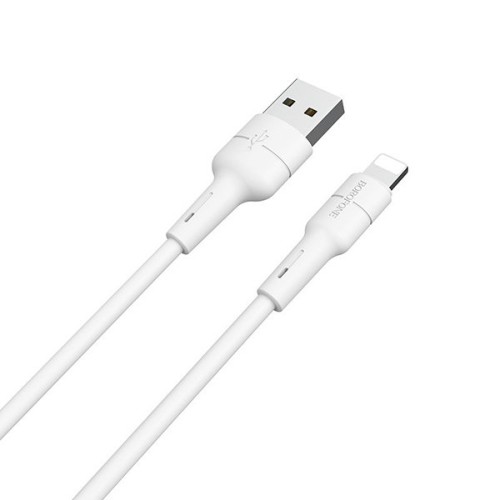 Кабель USB для Apple Lightning Borofone BX30 TPU 1м Белый