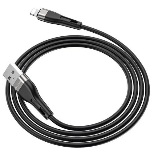 Кабель USB для Apple Lightning Borofone BX46 TPU 1м Черный