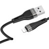 Кабель USB для Apple Lightning Borofone BX46 TPU 1м Черный