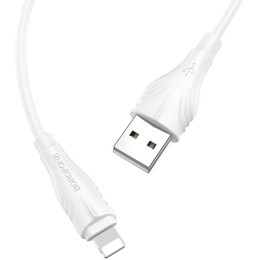 Кабель USB Apple Lightning Borofone BX18 TPU 2м Белый
