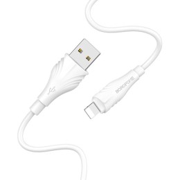 Кабель USB Apple Lightning Borofone BX18 TPU 2м Белый