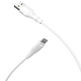 Кабель USB Apple Lightning Borofone BX18 TPU 2м Белый