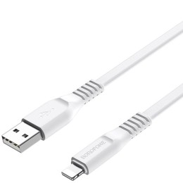 Кабель USB Apple Lightning Borofone BX23 TPU 1м Белый