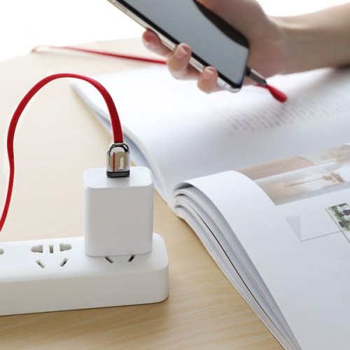 Кабель USB Apple Lightning Hoco U74 1.2м Красный