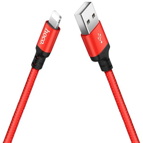 Кабель USB Apple Lightning Hoco X14 2м Красный