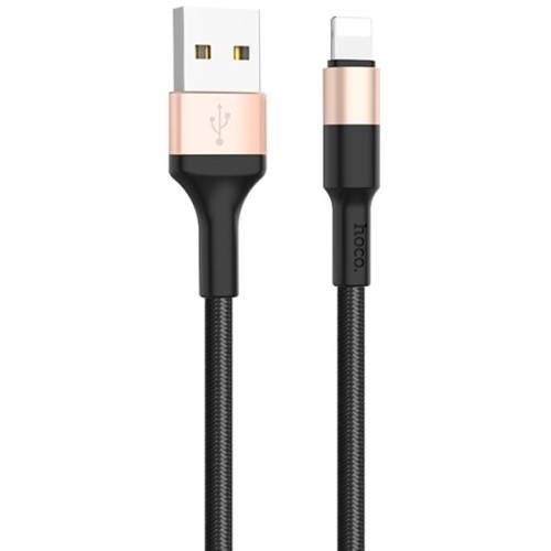 Кабель USB Apple Lightning Hoco X26 TPU 1м Черный