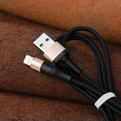 Кабель USB Apple Lightning Hoco X26 TPU 1м Черный
