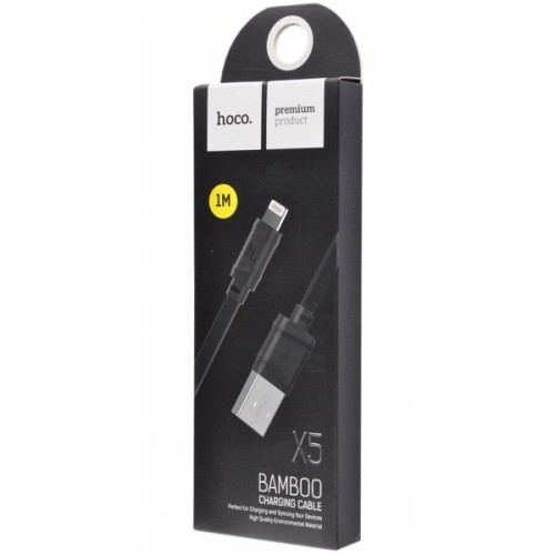 Кабель USB Apple Lightning Hoco X5 TPU 1м Черный