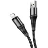 Кабель USB Apple Lightning Hoco X50 1м Черный