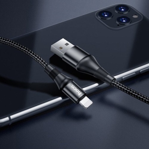 Кабель USB Apple Lightning Hoco X50 1м Черный