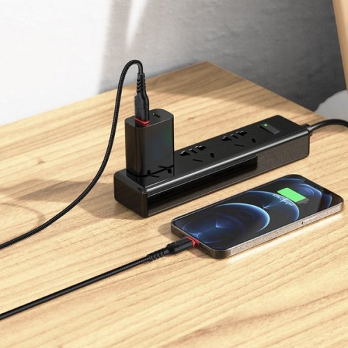Кабель USB Apple Lightning Hoco X59 1м Черный