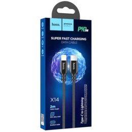 Кабель Type-C Lightning Hoco X14 PD20W 2м Черный