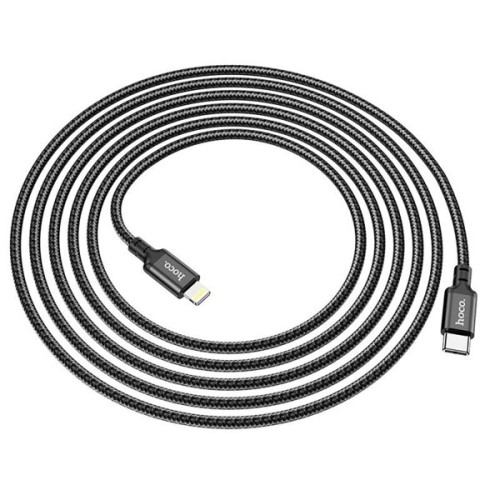 Кабель Type-C Lightning Hoco X14 PD20W 2м Черный