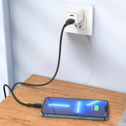 Кабель USB Apple Lightning Borofone BX86 1м Черный
