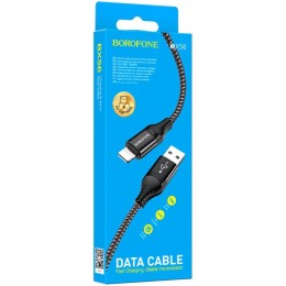 Кабель USB для Apple Lightning Borofone BX56 PD 20W 1м Черный