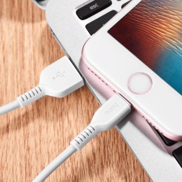 Кабель USB Apple Lightning Hoco X13 TPU 1м Белый