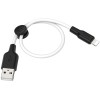 Кабель USB Apple Lightning Hoco X21 Plus TPU 0.25м Белый