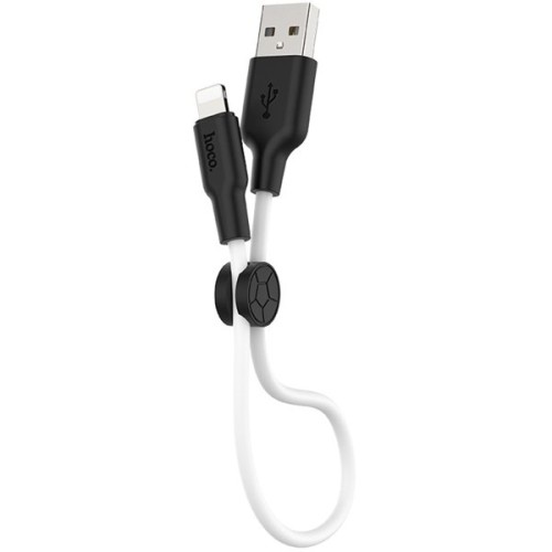 Кабель USB Apple Lightning Hoco X21 Plus TPU 0.25м Белый