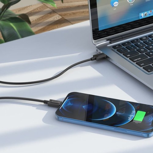 Кабель USB Apple Lightning Hoco X73 TPU 1м Черный