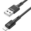 Кабель USB Apple Lightning Hoco X83 TPU 1м Черный