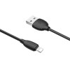 Кабель USB для Apple Lightning Borofone BX19 TPU 1м Черный