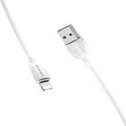 Кабель USB для Apple Lightning Borofone BX19 TPU 1м Белый