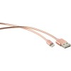 Кабель USB для Apple Lightning Red Line S7 1м Розовый