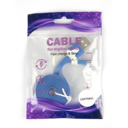 Кабель USB для Apple Lightning Red Line Lite 1м Синий