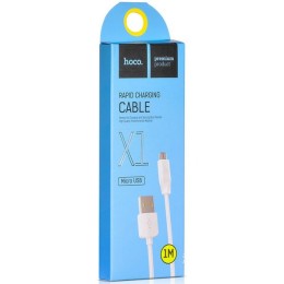 Кабель USB MicroUSB Hoco X1 TPU 1м Белый