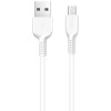 Кабель USB MicroUSB Hoco X13 TPU 1м Белый