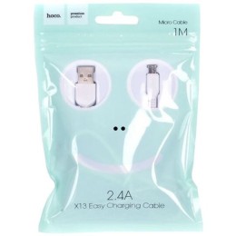 Кабель USB MicroUSB Hoco X13 TPU 1м Белый