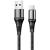 Кабель USB MicroUSB Hoco X50 1м Черный
