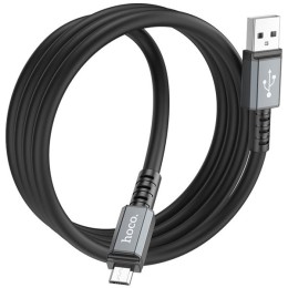 Кабель USB MicroUSB Hoco X85 TPU 1м Черный