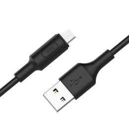 Кабель USB MicroUSB Hoco X25 TPU 1м Черный