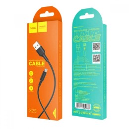 Кабель USB MicroUSB Hoco X25 TPU 1м Черный