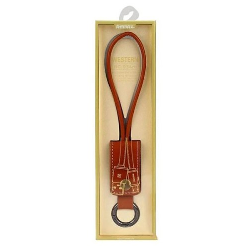 Кабель USB MicroUSB Remax Western 0.32м Коричневый