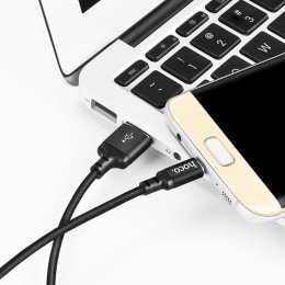 Кабель USB MicroUSB Hoco X14 1м Черный