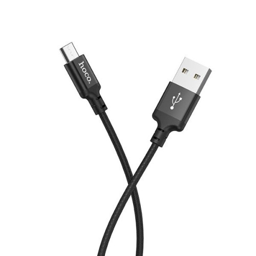 Кабель USB MicroUSB Hoco X14 2м Черный
