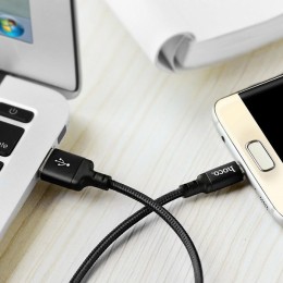 Кабель USB MicroUSB Hoco X14 2м Черный