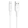 Кабель USB MicroUSB Hoco X25 TPU 1м Белый