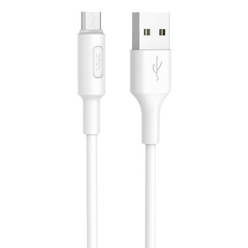 Кабель USB MicroUSB Hoco X25 TPU 1м Белый