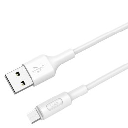 Кабель USB MicroUSB Hoco X25 TPU 1м Белый