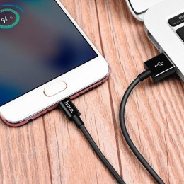 Кабель USB MicroUSB Hoco X23 TPU 1м Черный