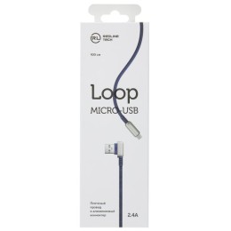 Кабель USB MicroUSB Red Line Loop 1м Синий