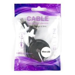 Кабель USB MicroUSB Red Line Lite 1м Черный